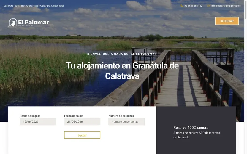 Casa Rural El Palomar · web hecha por Karma Studio Página web de Casa Rural El Palomar (Turismo rural) diseñada por Karma Studio